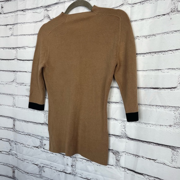 Louis Vuitton Unisex Silk Ribbed Sweater Knit Top Brown Size S Made in Italy - Picture 11 of 15